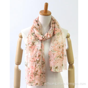 customized thin comfortable yarn dyed ladies scarf